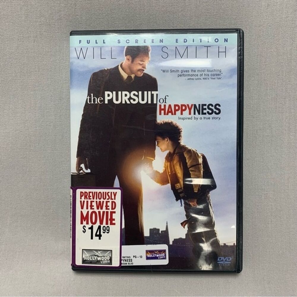 The Pursuit of Happyness DVD Movie Drama Family Movie Night